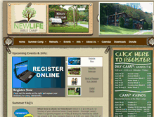 Tablet Screenshot of newlifebiblecamp.com